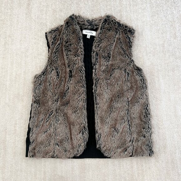 Amazon Jackets & Blazers - Sebby Faux Fur Cardigan Sweater Vest XXL
